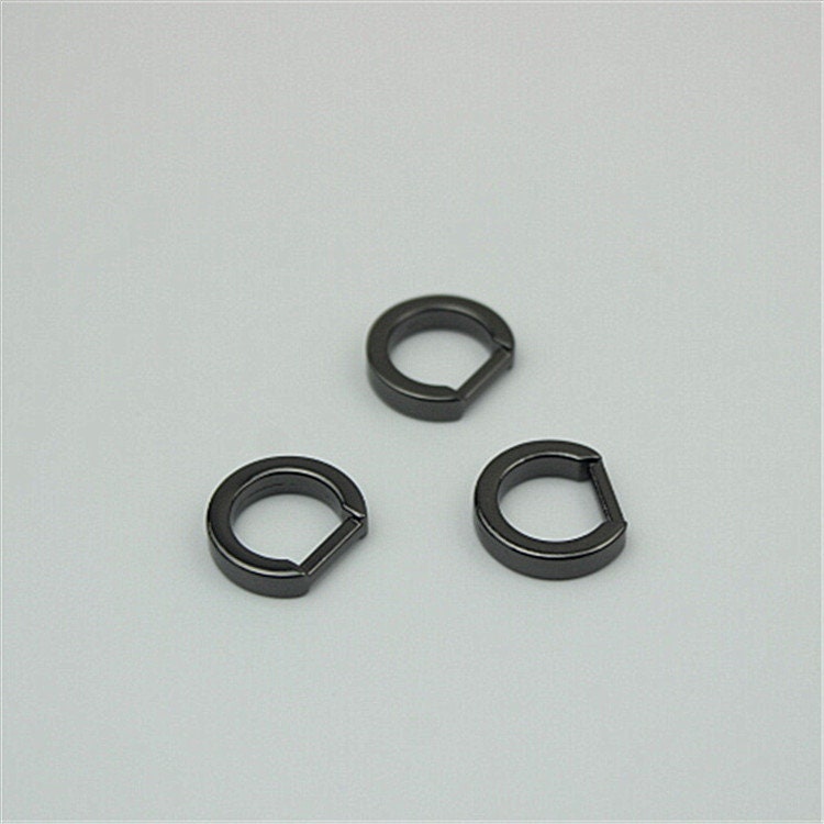D-Rings Shackle Horseshoe Buckle Purse Strap Connector Metal Adjuster 3/8" 10mm Belt Webbing Purse Hardware Wholesale Bulk