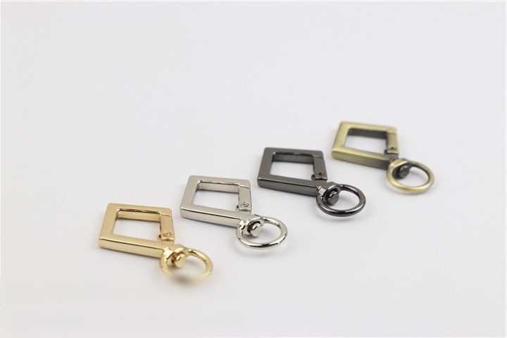 Spring O Ring Swivel Snap 5/8" 17mm Extend Purse Bag Chain Strap Key Fob Keyring Dog Leash Metal Trigger Clasp Clip