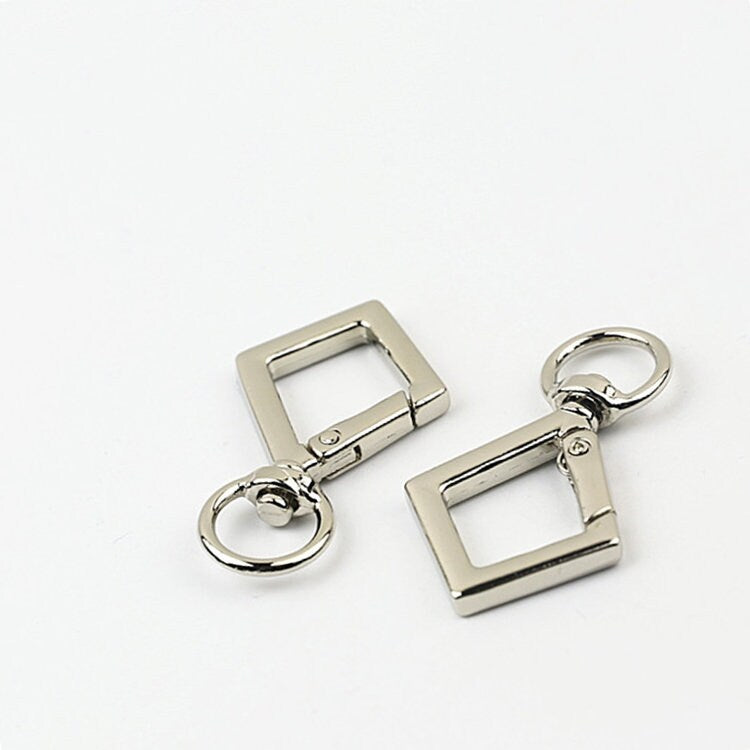 Spring O Ring Swivel Snap 5/8" 17mm Extend Purse Bag Chain Strap Key Fob Keyring Dog Leash Metal Trigger Clasp Clip