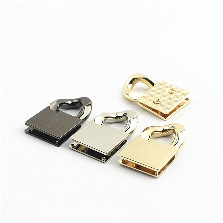 Strap Handles Connector 1/2 Inch 12mm Lock Buckle Gold Hardware Leather Purse Bag Handbag Clutch Backpack Diy Supplies