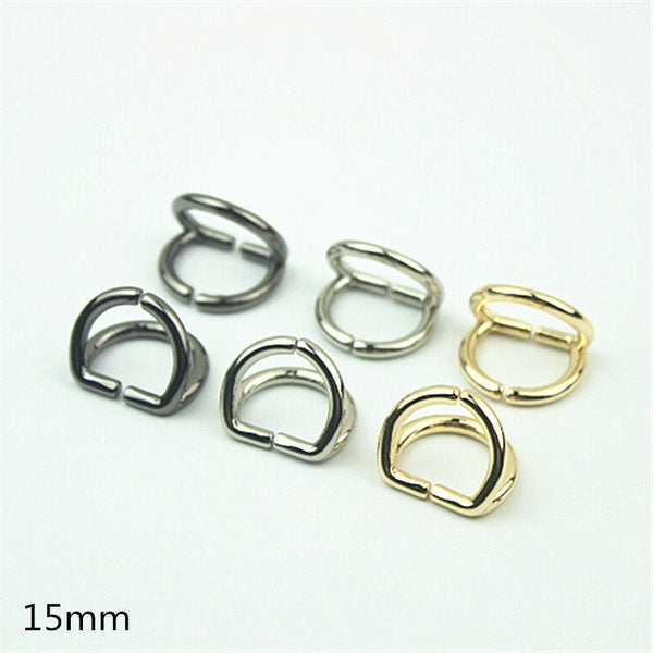 Strap Handles Connector 5/8 Inch 15mm Lock Buckle Gold Hardware Leather Purse Bag Handbag Clutch Backpack Diy Supplies