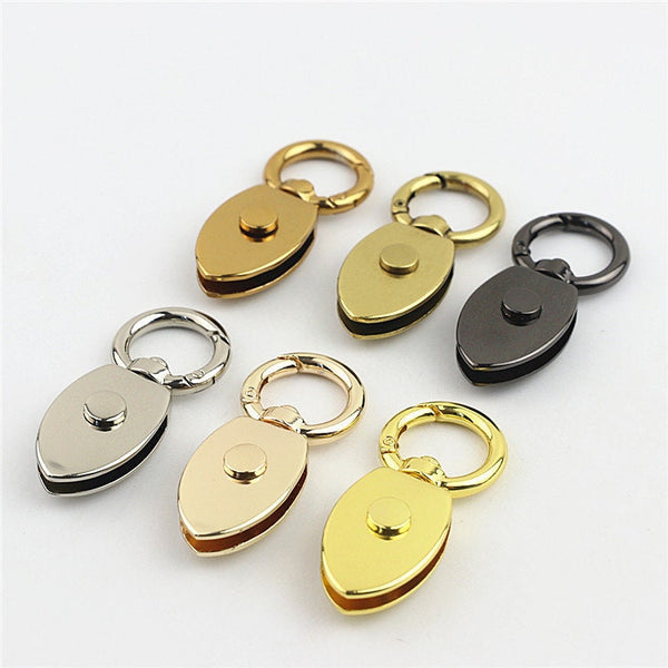 Strap Handles Key Fob  End Cap Spring O Ring 3/4 Inch 18mm Lock Buckle Gold Hardware Leather Purse Bag Handbag Clutch Backpack Diy Supplies