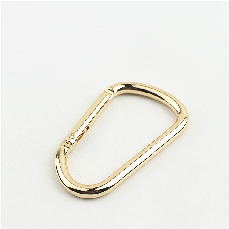 Spring O Ring 3" 74mm Extend Purse Bag Chain Strap Key Fob Keyring Dog Leash Metal Trigger Clasp Clip