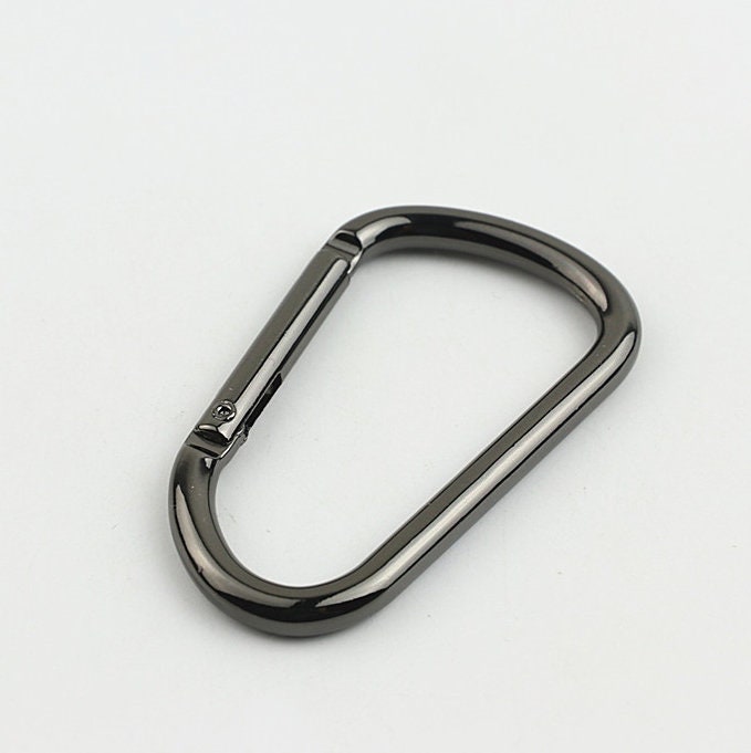 Spring O Ring 3" 74mm Extend Purse Bag Chain Strap Key Fob Keyring Dog Leash Metal Trigger Clasp Clip