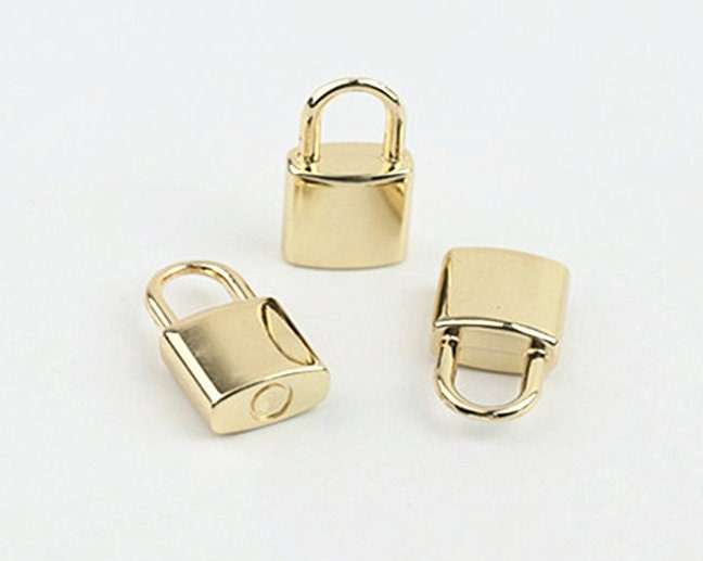 Metal Purse Label Padlock Non-opening 7/8" 23mm Charm Tag Decoration Supply Heavy Duty Handbag Bag Making Replacement Hardware Wholesale