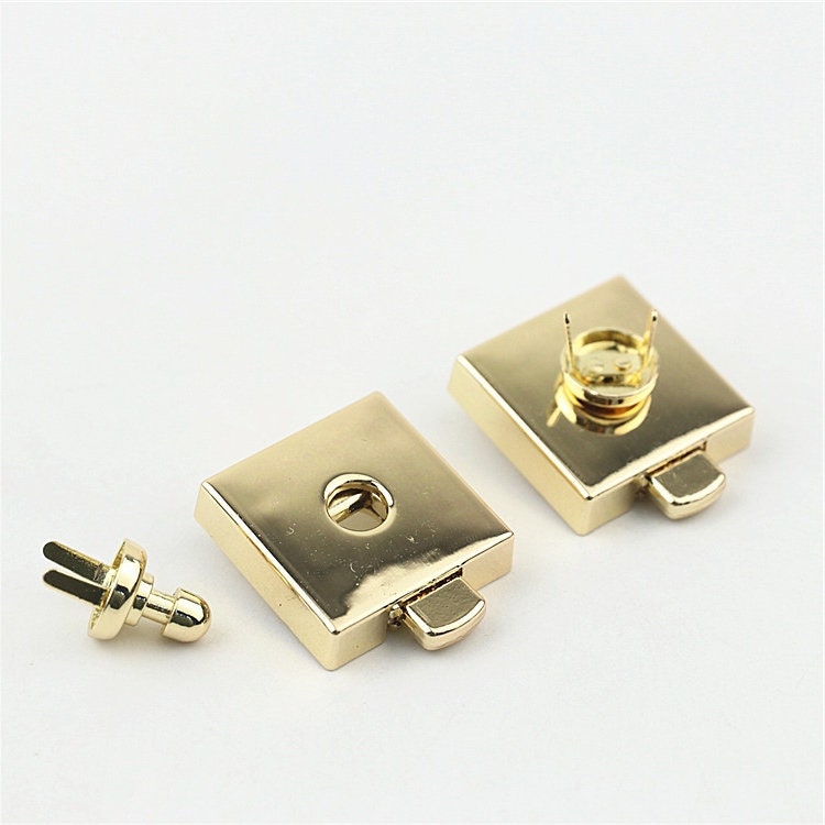 Turn Lock 1" 24mm Metal Purse Twist Lock Closure Heavy Duty Handbag Bag Making Replacement Hardware Accessories Wholesale Bulk