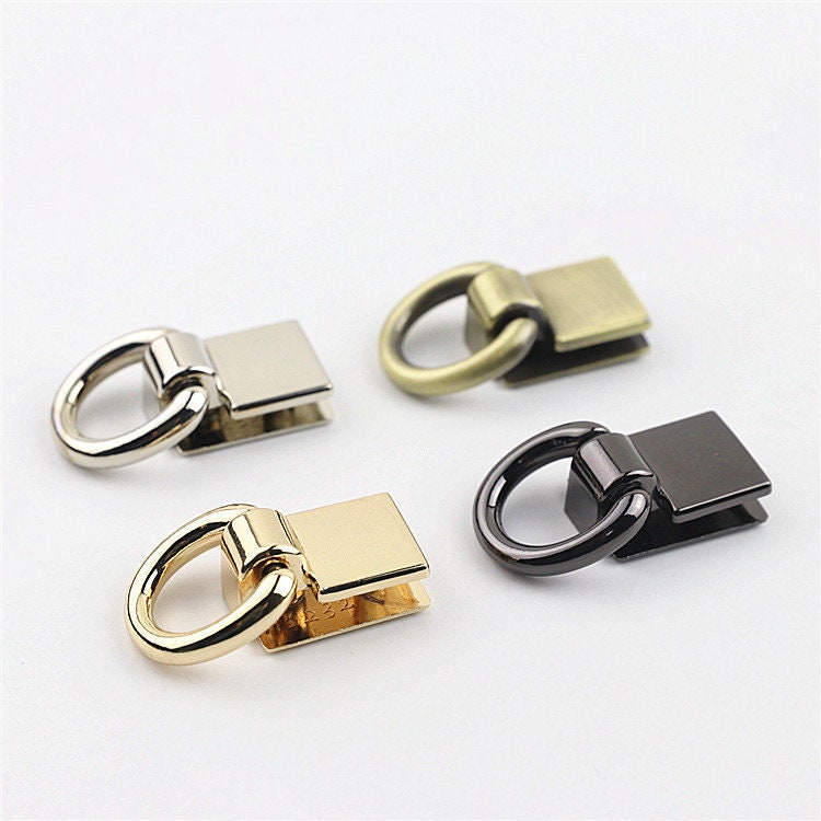 Strap Handles Connector 1/2 Inch 13mm Lock Buckle Gold Hardware Leather Purse Bag Handbag Clutch Backpack Diy Supplies