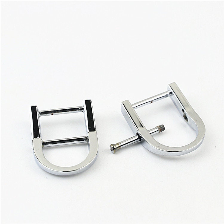 D-Rings Shackle Horseshoe Buckle Purse Strap Connector Metal Adjuster 3/4 Inch 18mm Belt Webbing Purse Hardware Wholesale Bulk