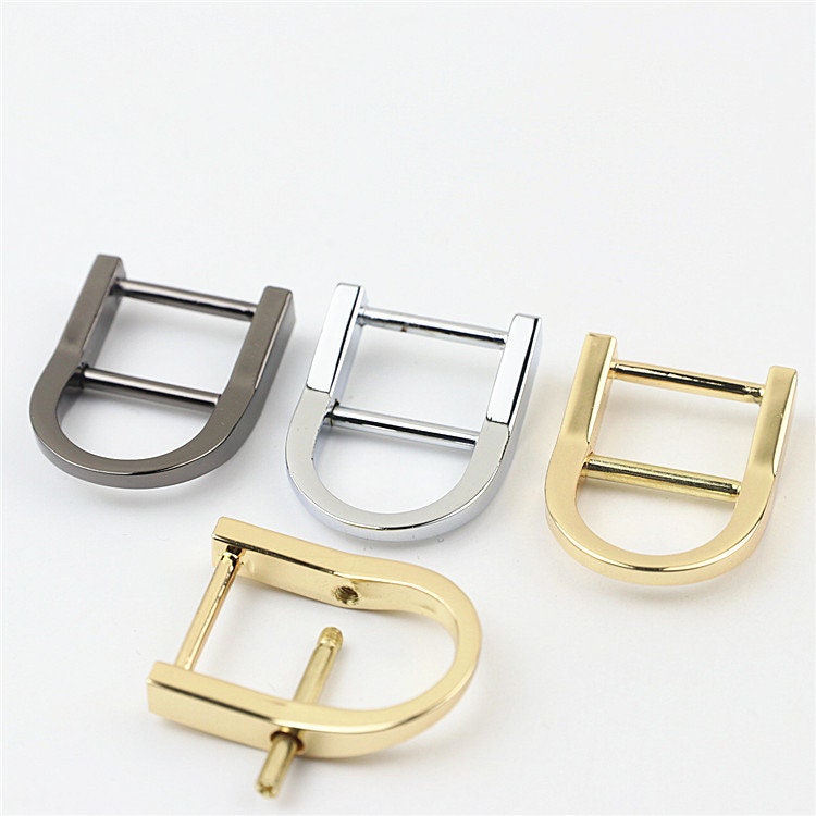 D-Rings Shackle Horseshoe Buckle Purse Strap Connector Metal Adjuster 3/4 Inch 18mm Belt Webbing Purse Hardware Wholesale Bulk