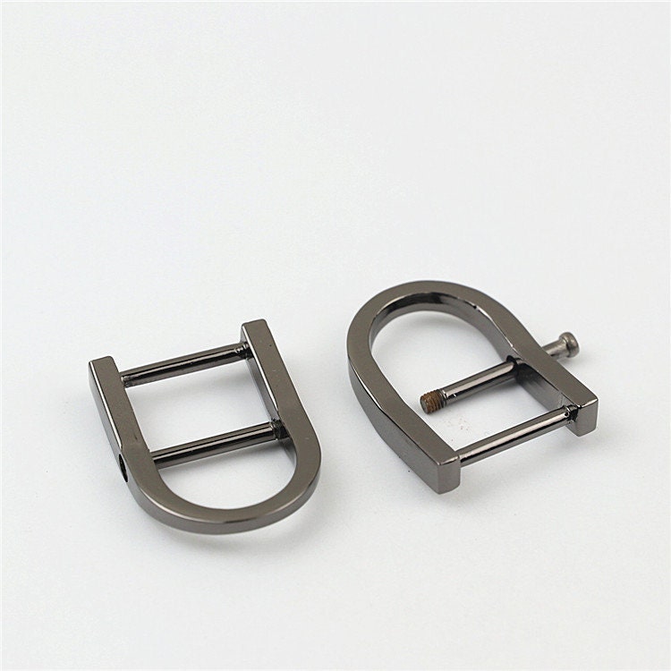 D-Rings Shackle Horseshoe Buckle Purse Strap Connector Metal Adjuster 3/4 Inch 18mm Belt Webbing Purse Hardware Wholesale Bulk