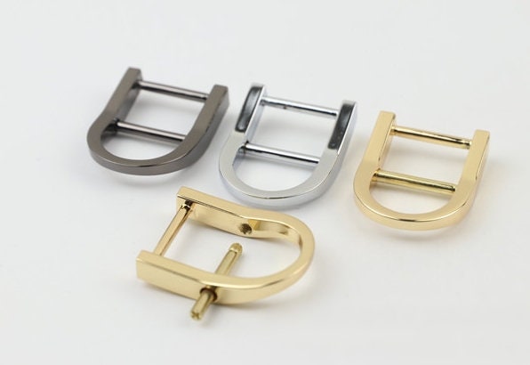 D-Rings Shackle Horseshoe Buckle Purse Strap Connector Metal Adjuster 3/4 Inch 18mm Belt Webbing Purse Hardware Wholesale Bulk