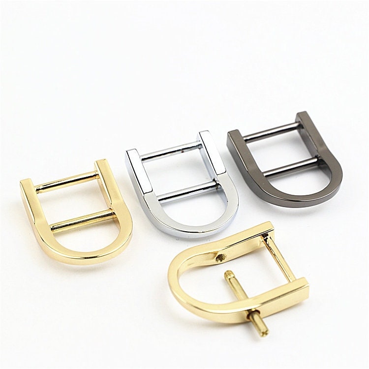 D-Rings Shackle Horseshoe Buckle Purse Strap Connector Metal Adjuster 3/4 Inch 18mm Belt Webbing Purse Hardware Wholesale Bulk