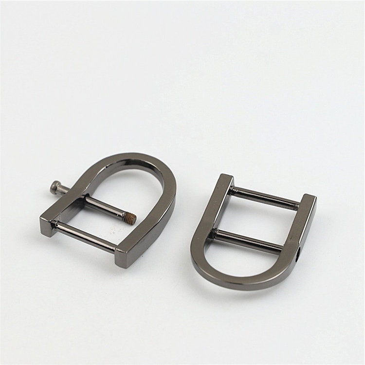 D-Rings Shackle Horseshoe Buckle Purse Strap Connector Metal Adjuster 3/4 Inch 18mm Belt Webbing Purse Hardware Wholesale Bulk