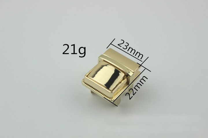 Thumb Lock 7/8" 23mm Purse Press Lock Tuck Tongue Clip Clasp Closure Heavy Duty Handbag Bag Making Replacement Hardware Wholesale Bulk