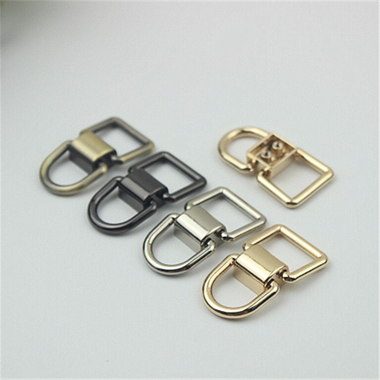 Strap Handles Connector 5/8 Inch 15mm Lock Buckle Gold Hardware Leather Purse Bag Handbag Clutch Backpack Diy Supplies