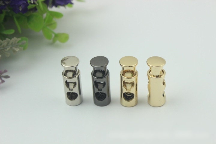 Rectangle Cord Lock 1 1/4" 33mm Metal Rope Lock Stopper Adjuster Buckle Double Hole Toggle Closures Handbag Bag Purse Making Hardware