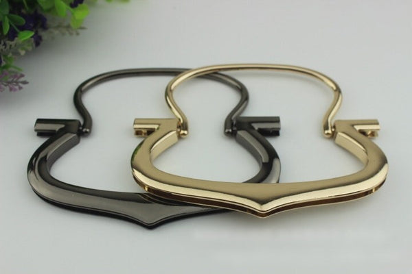 Arc Strap Handles Connector 5 5/8" 140mm Lock Buckle Gold Gunmetal Black Hardware Leather Purse Bag Handbag Clutch Backpack Diy Supplies