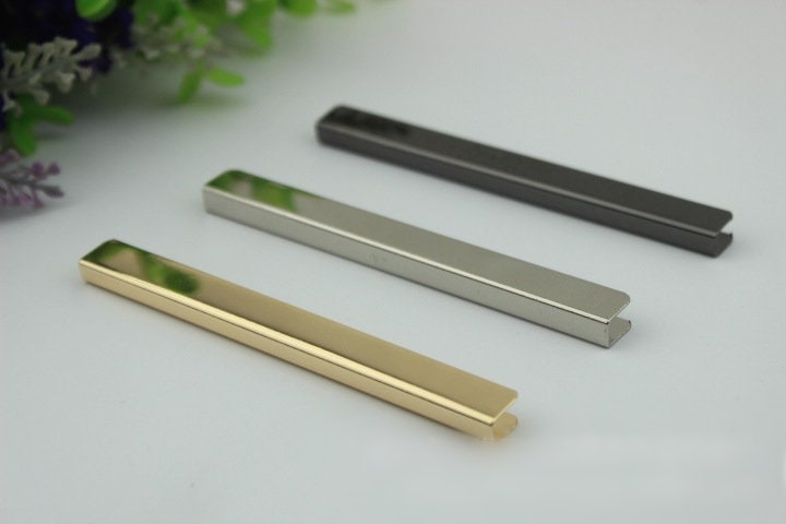 Clips Screw Strap Cover Clasp 4" 100 mm Leather Ribbon Strap Belt Cord End Glue On Crimp Clamp Closures Handbag Purse Making Hardware