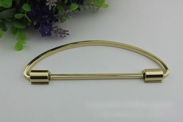 Arc Strap Handles Connector 6 3/8" 160mm Lock Buckle Gold Hardware Leather Purse Bag Handbag Clutch Backpack Diy Supplies