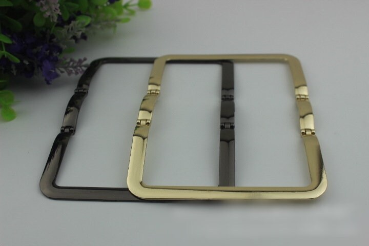 Rectangle Strap Handles Connector 5 5/8" 140mm Lock Buckle Gold Black Hardware Leather Purse Bag Handbag Clutch Backpack Diy Supplies