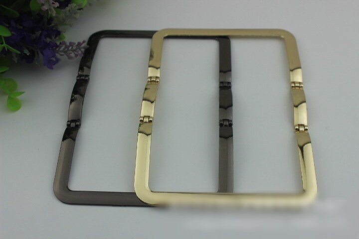 Rectangle Strap Handles Connector 5 5/8" 140mm Lock Buckle Gold Black Hardware Leather Purse Bag Handbag Clutch Backpack Diy Supplies