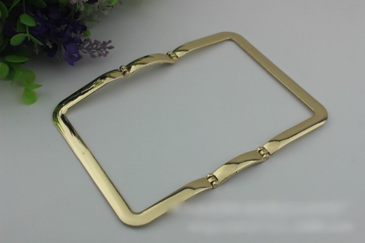 Rectangle Strap Handles Connector 5 5/8" 140mm Lock Buckle Gold Black Hardware Leather Purse Bag Handbag Clutch Backpack Diy Supplies