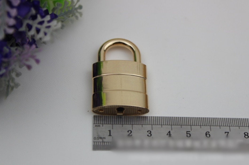 Padlock and Key 1 1 1/8 1 3/4" 25 30 45mm Jewelry Box Lock Small Luggage Padlock Heavy Duty Purse Handbag Bag Furniture Making Hardware Bulk