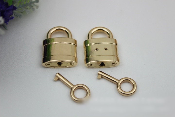 Padlock and Key 1 1 1/8 1 3/4" 25 30 45mm Jewelry Box Lock Small Luggage Padlock Heavy Duty Purse Handbag Bag Furniture Making Hardware Bulk