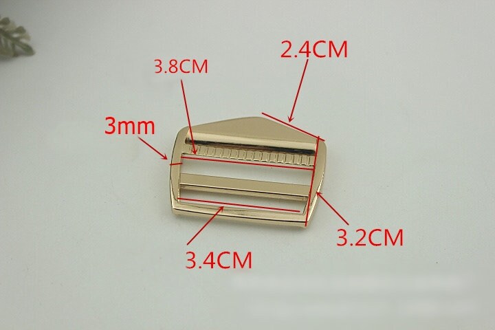 Ladder Lock Buckle 3/4 1 1 1/4 1 1/2" 20 25 31 38mm Tension Lock Strap Slider Belt Slide Adjuster Buckle Bag Making Replacement Hardware