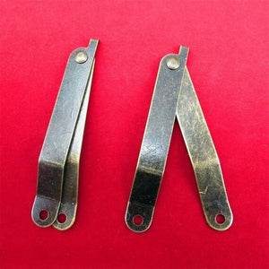 Iron Oriental Mini Box Hinges - Antique Bronze Finish for Cabinets - Ant.Bronze 98mm / 10pcs