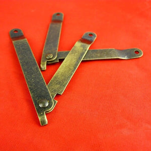 Iron Oriental Mini Box Hinges - Antique Bronze Finish for Cabinets - Ant.Bronze 85mm / 1pc