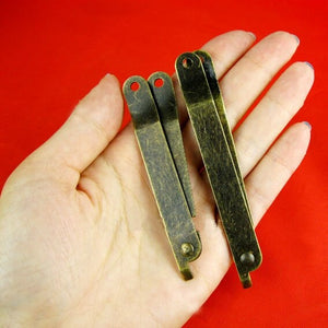 Iron Oriental Mini Box Hinges - Antique Bronze Finish for Cabinets - Ant.Bronze 67mm / 1pc