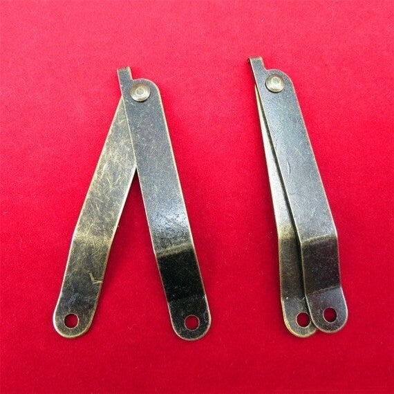 Iron Oriental Mini Box Hinges - Antique Bronze Finish for Cabinets - Ant.Bronze 67mm / 10pcs