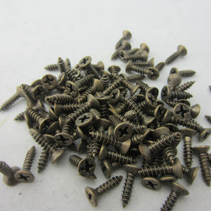 Iron Round Mini Box Hinges - Antique Bronze Finish for Wardrobes - 2x6mm Ant. Bronze / 1Pack