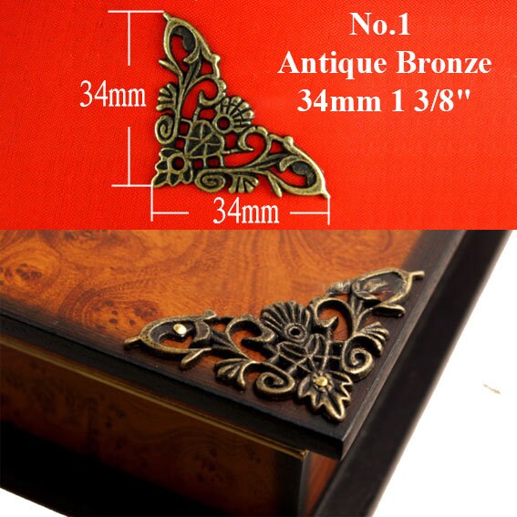 Zinc Alloy Butterfly Mounting Brackets - Antique Bronze Finish - No.1 Ant.Bronze 34mm / 1pc