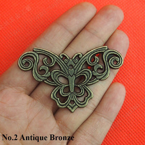 Zinc Alloy Butterfly Mounting Brackets - Antique Bronze Finish - No.1 Ant.Bronze 46mm / 1pc