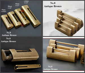 Zinc Alloy Oriental Decorative Padlocks - Antique Bronze Finish - No.2 Ant.Bronze 32mm / 5pcs