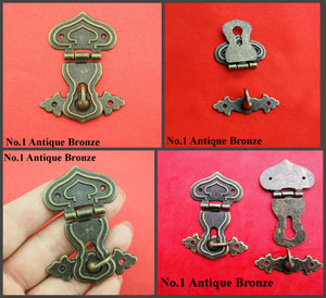 Zinc Alloy Round Decorative Padlocks - Antique Bronze Finish - No.1 Ant.Bronze 48mm / 1pc