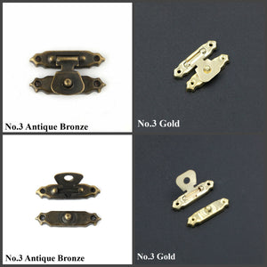 Zinc Alloy Round Decorative Padlocks - Antique Bronze Finish - No.1 Ant.Bronze 48mm / 10pcs