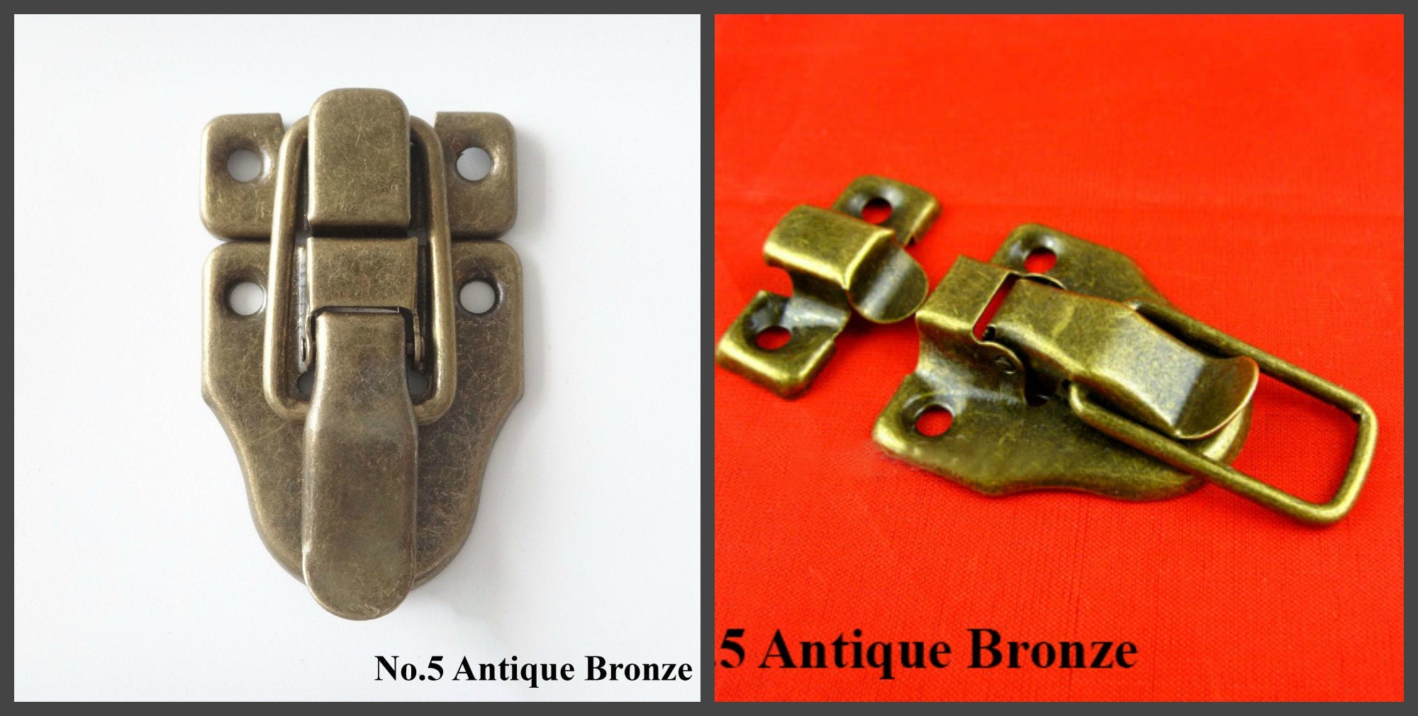 Zinc Alloy Round Decorative Padlocks - Antique Bronze Finish - No.1 Ant.Bronze 48mm / 100pcs