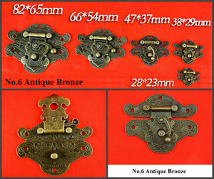 Zinc Alloy Round Decorative Padlocks - Antique Bronze Finish - No.2 Ant.Bronze 51mm / 1pc