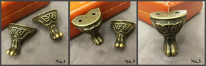 Zinc Alloy Wood Decorative Corner Protectors - Antique Bronze Finish - No.1 Ant.Bronze 38mm / 10pcs