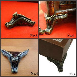 Zinc Alloy Wood Decorative Corner Protectors - Antique Bronze Finish - No.1 Red Bronze 38mm / 1pc