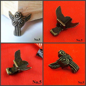 Zinc Alloy Wood Decorative Corner Protectors - Antique Bronze Finish - No.1 Red Bronze 38mm / 5pcs